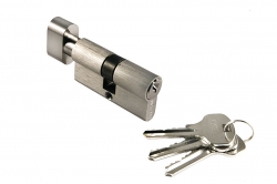 Ключевой цилиндр с поворотной ручкой (60 мм)
