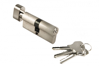 Ключевой цилиндр с поворотной ручкой (70 мм) ― Фабрика дверей "Русский Бор"